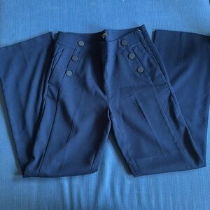 LOFT Navy Blue Flare Pants